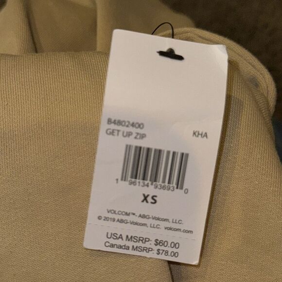 WOMEN’S STONE CO GET UP ZIP Graphic HOODIE with Tropical Sunset Design XS NWT - Picture 5 of 5